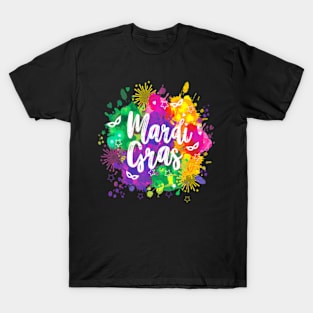 Mardi Gras Fat Tuesday New Orleans Mobile Carnival Parade T-Shirt